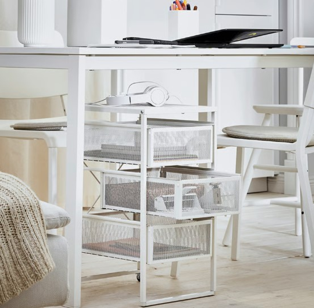 Komoda Ikea Lennart Biała 56 x 34 x 30 cm (303.261.77) - obraz 4