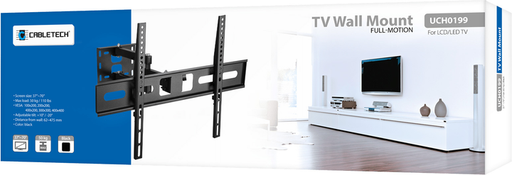 Настінне кріплення Cabletech UCH0199-1 37" - 70" (5901890036702) - зображення 8