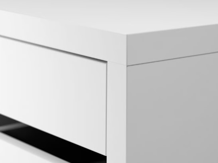 Комод на коліщатках IKEA MICKE 35 x 75 см Білий 902.130.78 - зображення 2