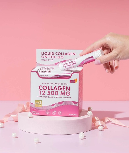 Морський колаген Swedish Nutra Marine Collagen 12 500 мг (25 мл x 20 шотів) (7350122363068) - зображення 3