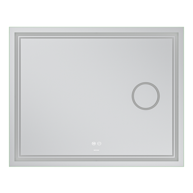 Зеркало Mixxus Premium QUADRO MR20-100x80 с Led Touch, Anti-fog, димером, регулятором яркости, линзой (MP6623) - изображение 5