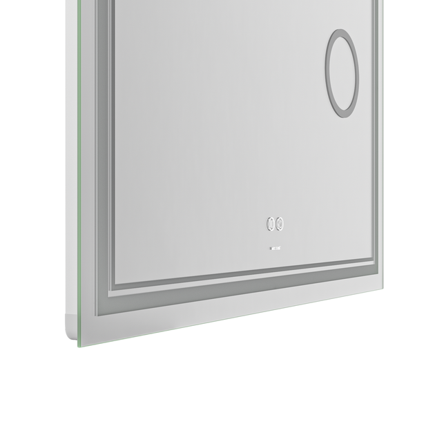 Зеркало Mixxus Premium QUADRO MR20-100x80 с Led Touch, Anti-fog, димером, регулятором яркости, линзой (MP6623) - изображение 8