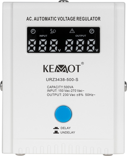 Стабілізатор напруги Kemot SER-500-S 500VA 8% (5901890115841) - зображення 2