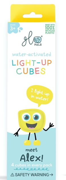 Сенсорні кубики Glo Pals Light Up Cubes Alex Жовті (0850016823113) - зображення 2