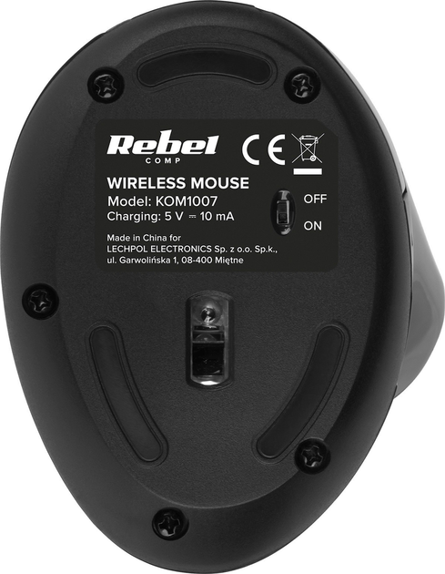 Mysz Rebel WM500 Wireless Black (5901890066945) - obraz 5