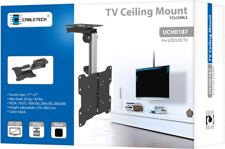 Кронштейн для телевізора Cabletech LCD-CM222 17"-37" (UCH0187) - зображення 8