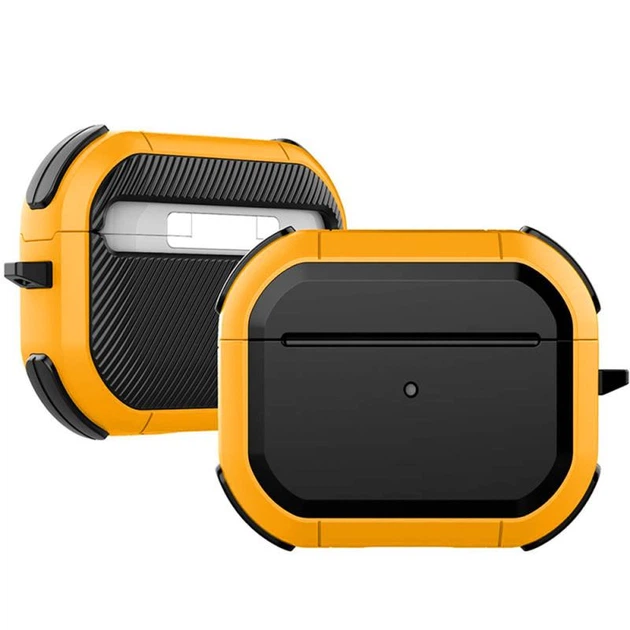 Футляр протиударний Black ed. для навушників Airpods Pro 3 Yellow - Фото 1 Футляр протиударний Black ed. для навушників Airpods Pro 3 Yellow - зображення 1