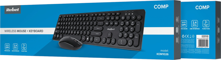 Zestaw bezprzewodowy Rebel WS400 Wireless Black (5901890118149) - obraz 9