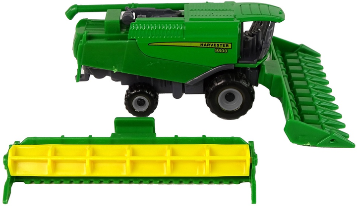 Kombajn LEAN Toys Pojazd rolniczy z przystawką Zielono-żółty 14828 (5905515352932) - obraz 3