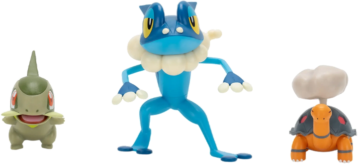 Zestaw figurek Jazwares Pokemon Battle Figure Torkoal + Axew + Frogadie (0191726756033) - obraz 2