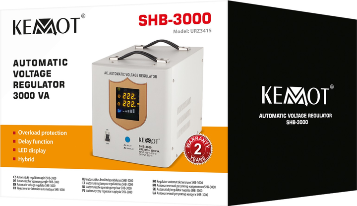 Stabilizator napięcia Kemot SHB-3000 3000VA 3% (5901890019088) - obraz 3