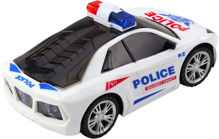 Zabawka LEAN Toys Auto policyjne radiowóz interaktywny ze światłami i dźwiękami 24772 (5905991058229) - obraz 4