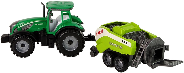 Zabawka LEAN Toys Ciągnik rolniczy z siewnikiem z napędem frykcyjnym Zielony 14835 (5905515353007) - obraz 4