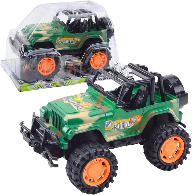 Іграшка LEAN Toys Великий військовий позашляховик Зелений 24787 (5905991058373) - зображення 2