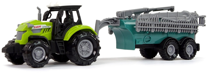 Zabawka LEAN Toys Farma Traktor rolniczy z opryskiwaczem z dźwiękiem Zielony 11108 (5905214974084) - obraz 3