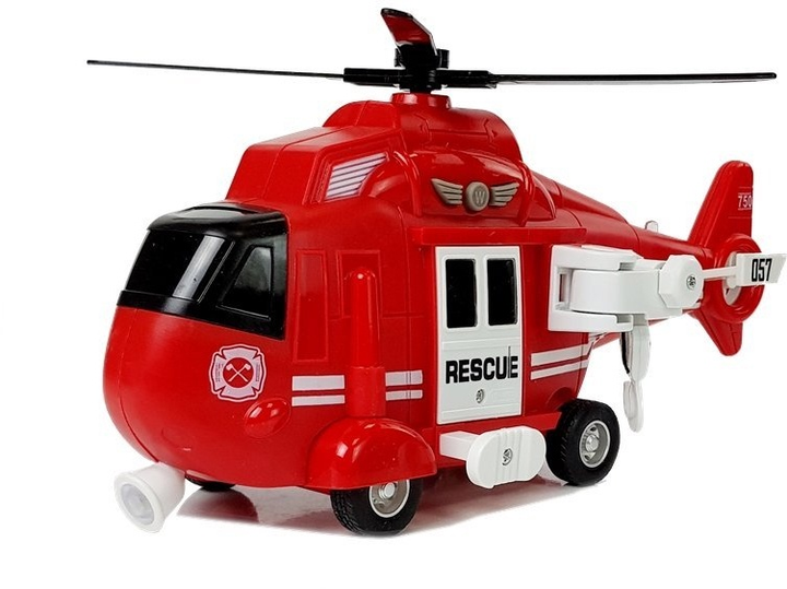 Іграшка LEAN Toys Рятувальний вертоліт пожежної охорони з гаком звуком і світлом 1:16 7608 (5904665996843) - зображення 3