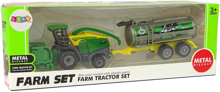 Zabawka LEAN Toys Pojazd plastikowy rolniczy Zielono-żółty 14824 (5905515352888) - obraz 1