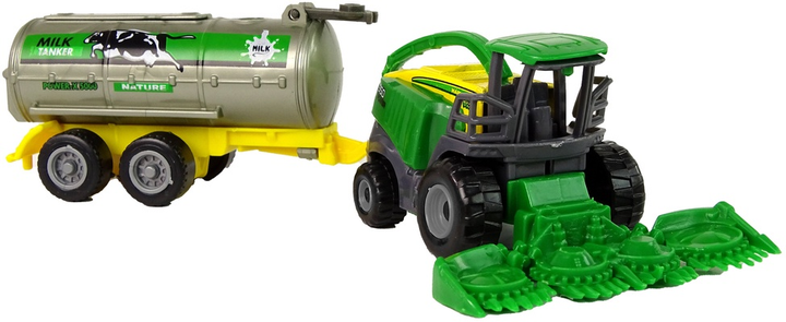 Zabawka LEAN Toys Pojazd plastikowy rolniczy Zielono-żółty 14824 (5905515352888) - obraz 3