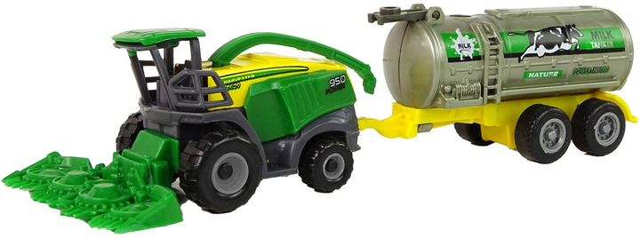 Zabawka LEAN Toys Pojazd plastikowy rolniczy Zielono-żółty 14824 (5905515352888) - obraz 4