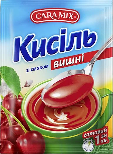 Кисіль Caramix зі смаком Вишні 90 г - Фото 1 Кисіль Caramix зі смаком Вишні 90 г - зображення 1