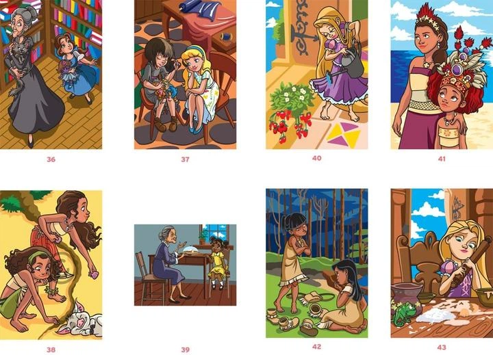 Розмальовка номерів Disney Hachette Coloriages mysteres Petites princesses Франція - Фото 3 Розмальовка номерів Disney Hachette Coloriages mysteres Petites princesses Франція - зображення 3