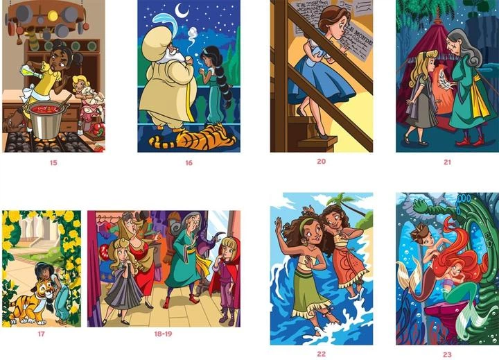 Розмальовка номерів Disney Hachette Coloriages mysteres Petites princesses Франція - Фото 4 Розмальовка номерів Disney Hachette Coloriages mysteres Petites princesses Франція - зображення 4
