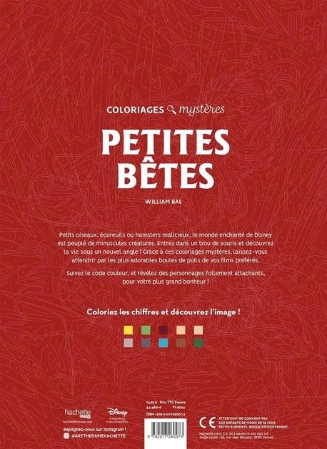 Розмальовка номерів Disney Hachette Coloriages mysteres Petites bêtes Франція - Фото 8 Розмальовка номерів Disney Hachette Coloriages mysteres Petites bêtes Франція - зображення 8
