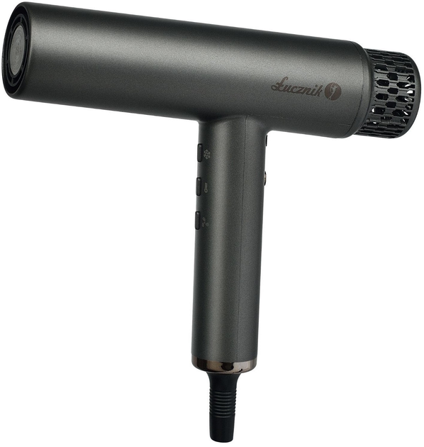 Фен Lucznik HyperAir IQ 1.0 Midnight Gray - зображення 1