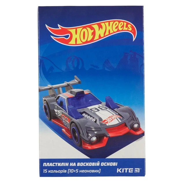 Пластилін восковий "Kite" 15 кольорів 225гр HW19-087 "Hot Wheels" - зображення 4