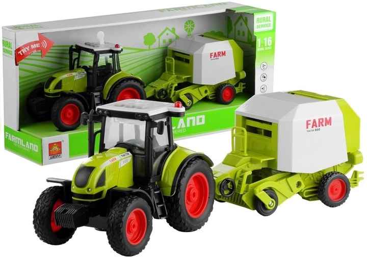 Іграшка LEAN Toys Трактор з пресом для пресування сіна зі звуком 375 см 3572 (5902808156727) - зображення 6