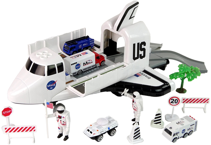 Набір LEAN Toys Космічний корабель з транспортними засобами та аксесуарами 13288 (5905323214903) - зображення 3