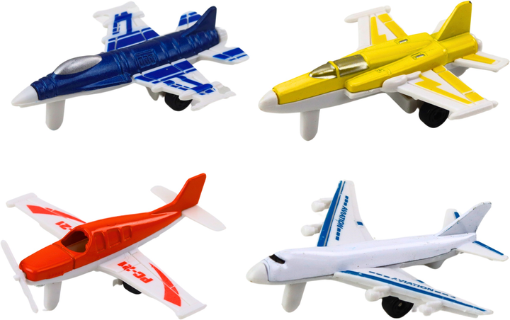 Zestaw samolotów LEAN Toys Odrzutowce 1:400 4 szt 13285 (5905323214873) - obraz 3