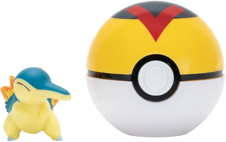 Figurka Jazwares Pokemon Clip N Go Cyndaquil z Level Ball (0191726757801) - obraz 3