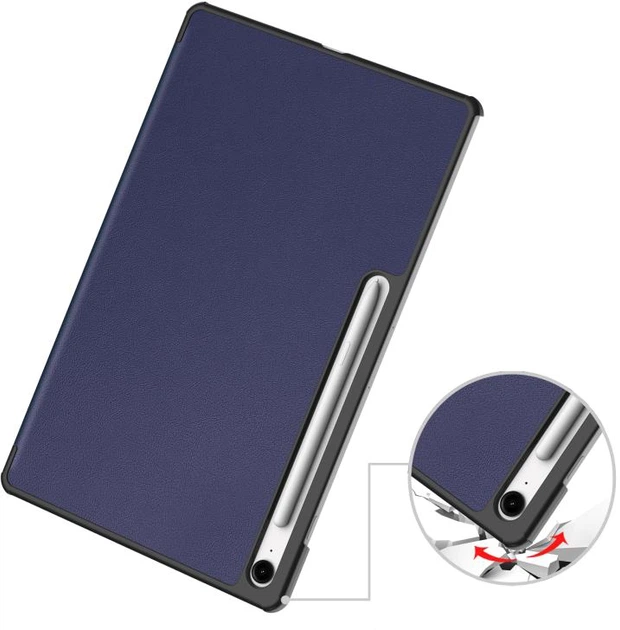 Чехол для планшета BeCover Smart Case для Samsung Galaxy Tab S10 FE Plus (SM-X620/SM-X626) 13.1" Deep Blue (BC_713382) - Фото 4 Чехол для планшета BeCover Smart Case для Samsung Galaxy Tab S10 FE Plus (SM-X620/SM-X626) 13.1" Deep Blue (BC_713382) - изображение 4