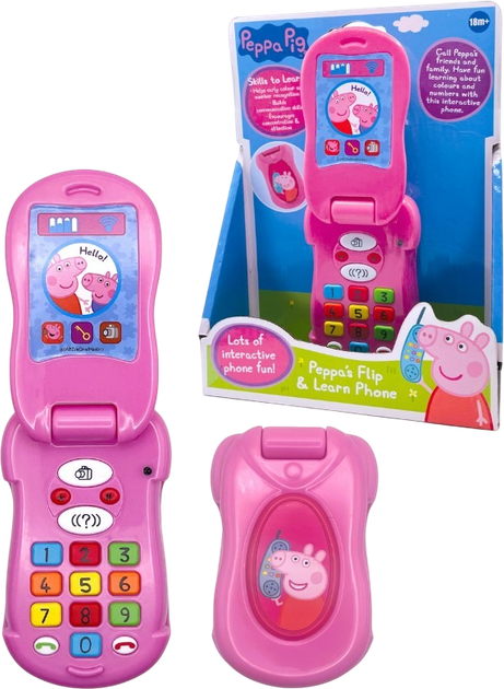 Interaktywny telefon Peppa Pig Flip And Learn (5060062146127) - obraz 2