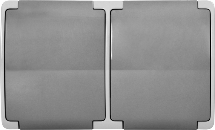 Gniazdko zewnętrzne ORNO AQUATIC Grey (OR-OE-7106(GS)/GR) - obraz 2