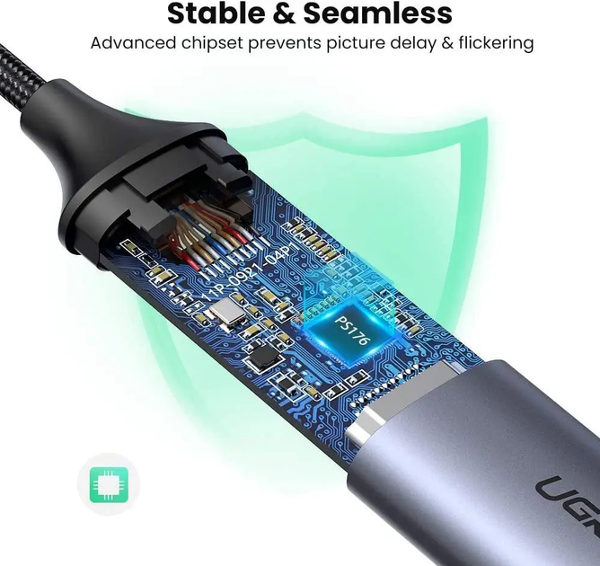 Адаптер Ugreen CM297 перехідник USB Type-C to HDMI 2.0 4K@60Hz (70444) - зображення 6