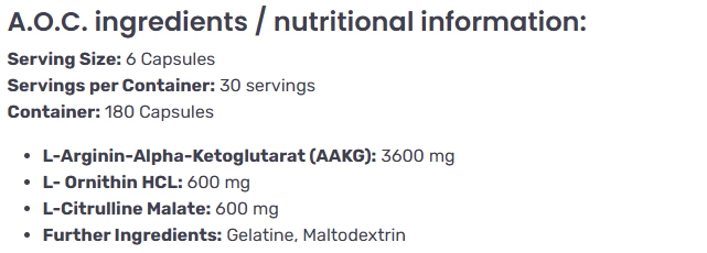 Добавка премиум-класса бустер оксида азота Swiss Pharmaceuticals A.O.C. 180 капсул - Фото 2 Добавка премиум-класса бустер оксида азота Swiss Pharmaceuticals A.O.C. 180 капсул - изображение 2