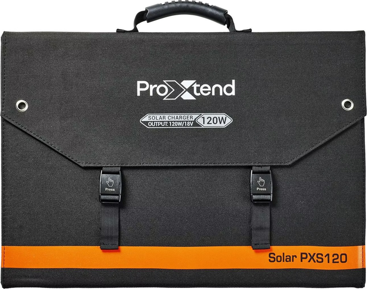 Przenośny panel słoneczny ProXtend PXS120 120W Black-Orange (PX-120WSP) - obraz 4