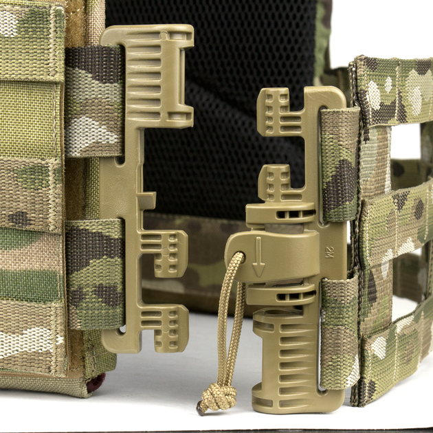 Плитоноска Dozen Modular Plate Carrier Fastex - L3 "Multicam" (під бронеплити 25 * 30 см) - изображение 6