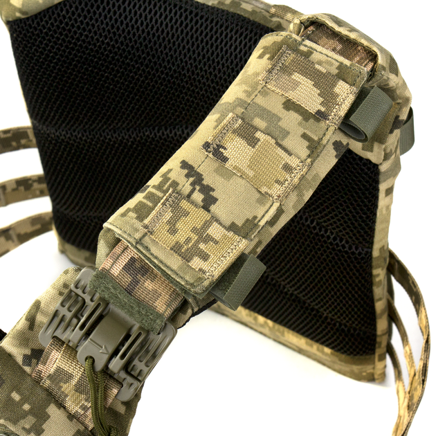 Плитоноска Dozen Modular Plate Carrier Fastex - L3 "Pixel MM14" (під бронеплити 25 * 30 см) - изображение 6