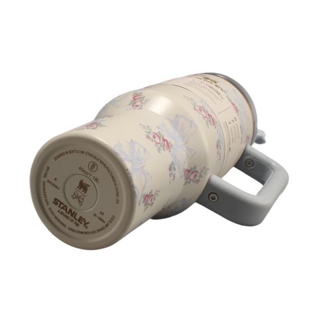 Термос термочашка Stanley Quencher H2.0 Tumbler з нержавіючої сталі 1,18 л Roza Beaux Blue KT6007857 - зображення 7