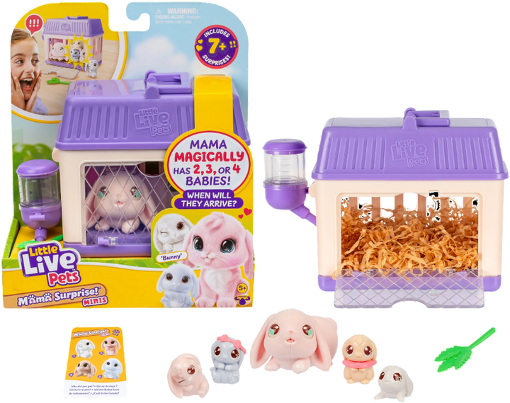 Zestaw zabawek Little Live Pets Mama Surprise mini króliczek (0630996266250) - obraz 3