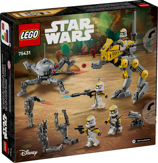 Zestaw klocków LEGO Star Wars Zestaw bitewny żołnierze-klony z 327 korpusu galaktycznego 258 elementów (75431) - obraz 10
