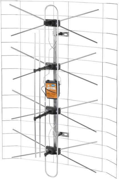 Antena TV Tamiza siatkowa kompletna + DIPOL 3DX (5901436824497) - obraz 1