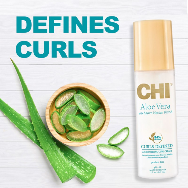 Крем для волосся Chi Aloe Vera Curls зволожуючий 147 мл (633911811535) - зображення 2