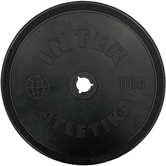 Диск пластиковый 10 кг Inter Atletika - 26 мм – фото, отзывы ...