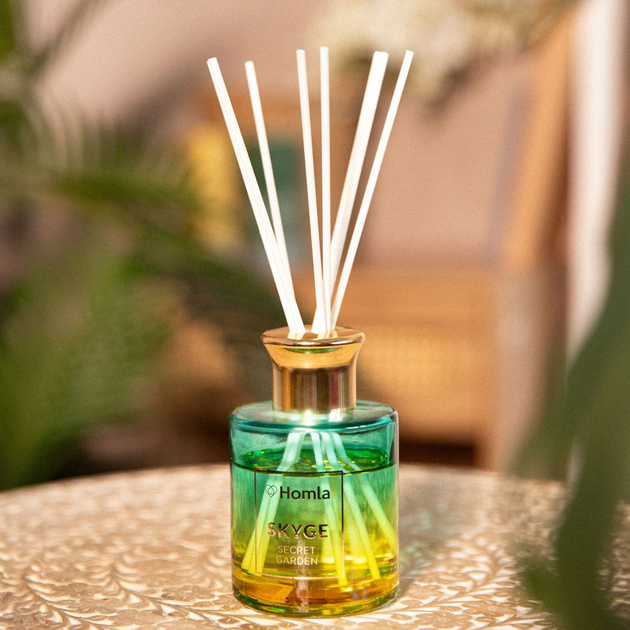 Dyfuzor zapachowy Homla Skyge Secret Garden z patyczkami 100 ml (5902869933312) - obraz 4