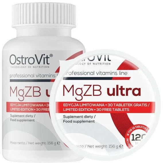 Мультимінерали для спорту OstroVit MgZB ultra 120tab вітаміни та мінерали - зображення 3