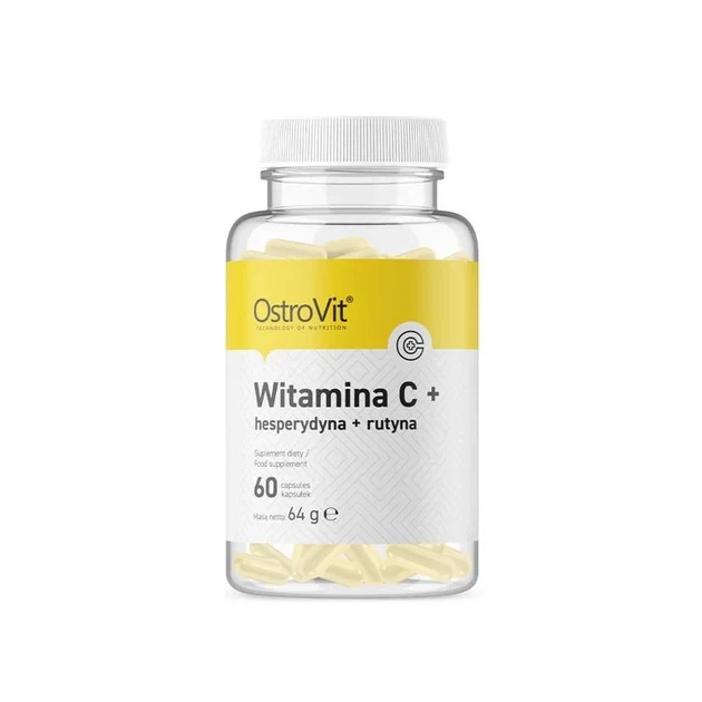 Вітамін C OstroVit Vitamin C+ Hesperedyn + rutin 60caps вітаміни та мінерали - зображення 3